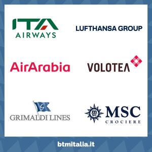 Le migliori compagnie aeree e di navigazione scelgono BTM Italia 