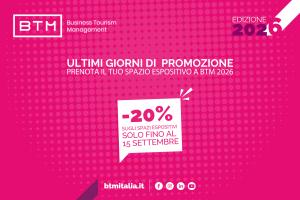 BTM Italia 2026: ultimi giorni per aderire alla promozione in scadenza il 15 settembre