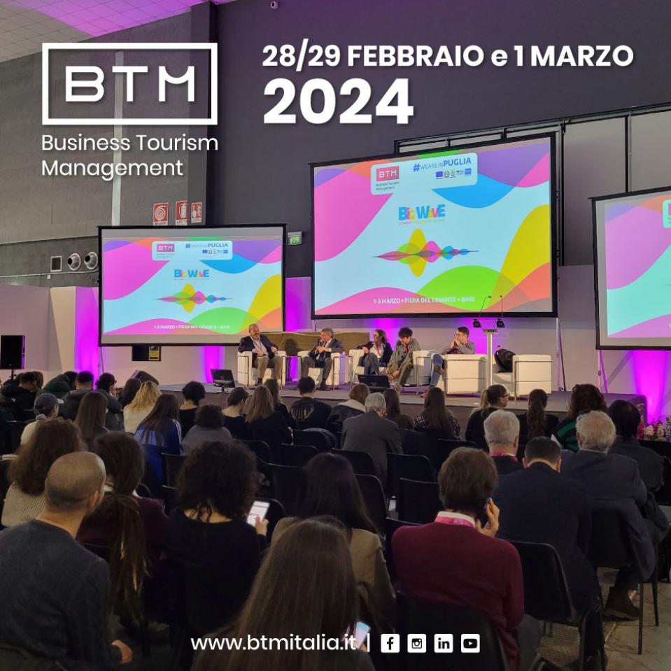Annunciate le date della X edizione di BTM Italia. A Bari dal 28 febbraio al 1° marzo 2024