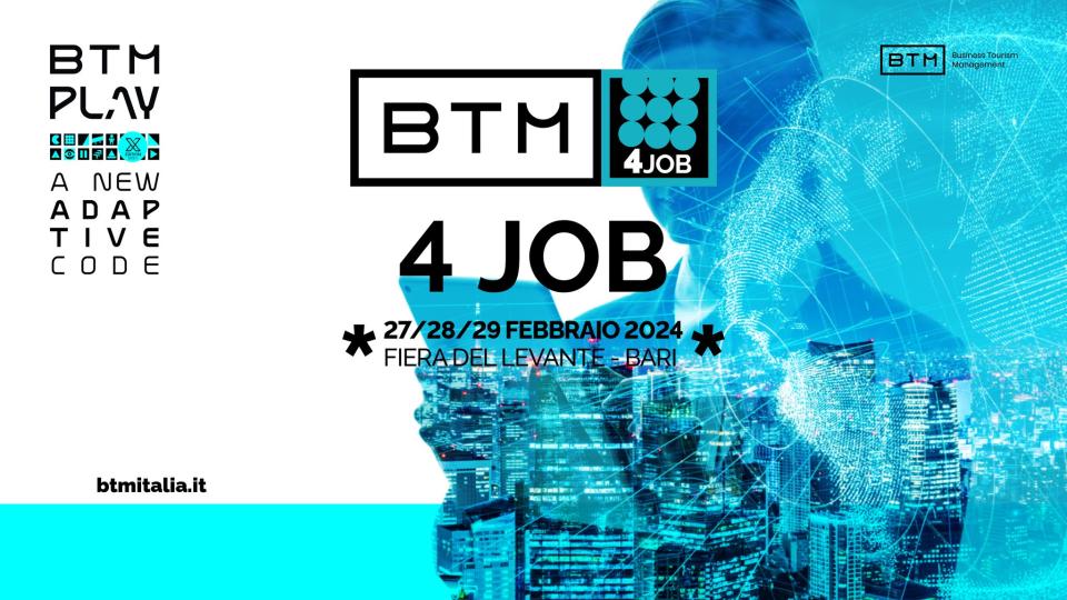 Turismo e formazione: ecco i temi di BTM4JOB