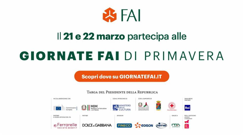 Tornano le Giornate FAI di Primavera: il 21 e 22 marzo 2026 l’Italia riscopre i suoi tesori nascosti